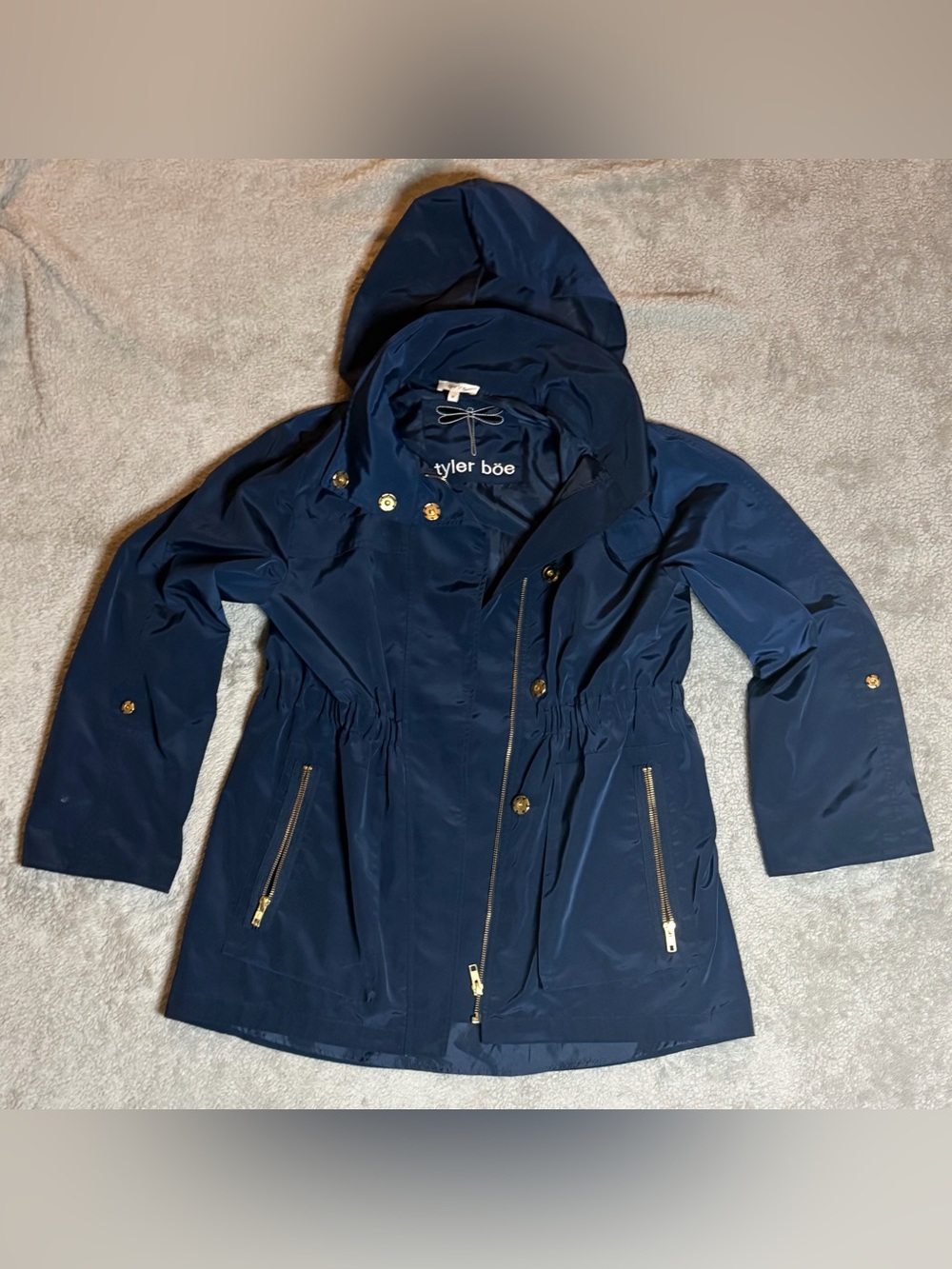 TYLER BOE NEWPORT RAIN SLICKER MIDNIGHT